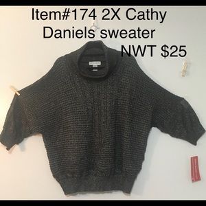 Item# 174 NWT. 2X Cathy Daniels sweater